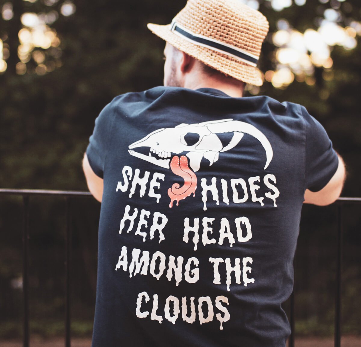 She hides her head among the clouds gateshead t-shirt model