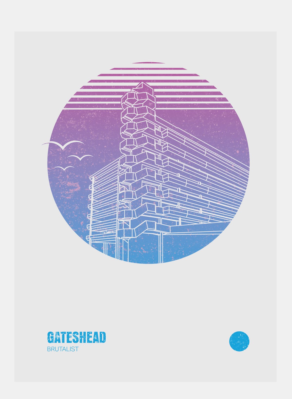 Gateshead car park print get carter