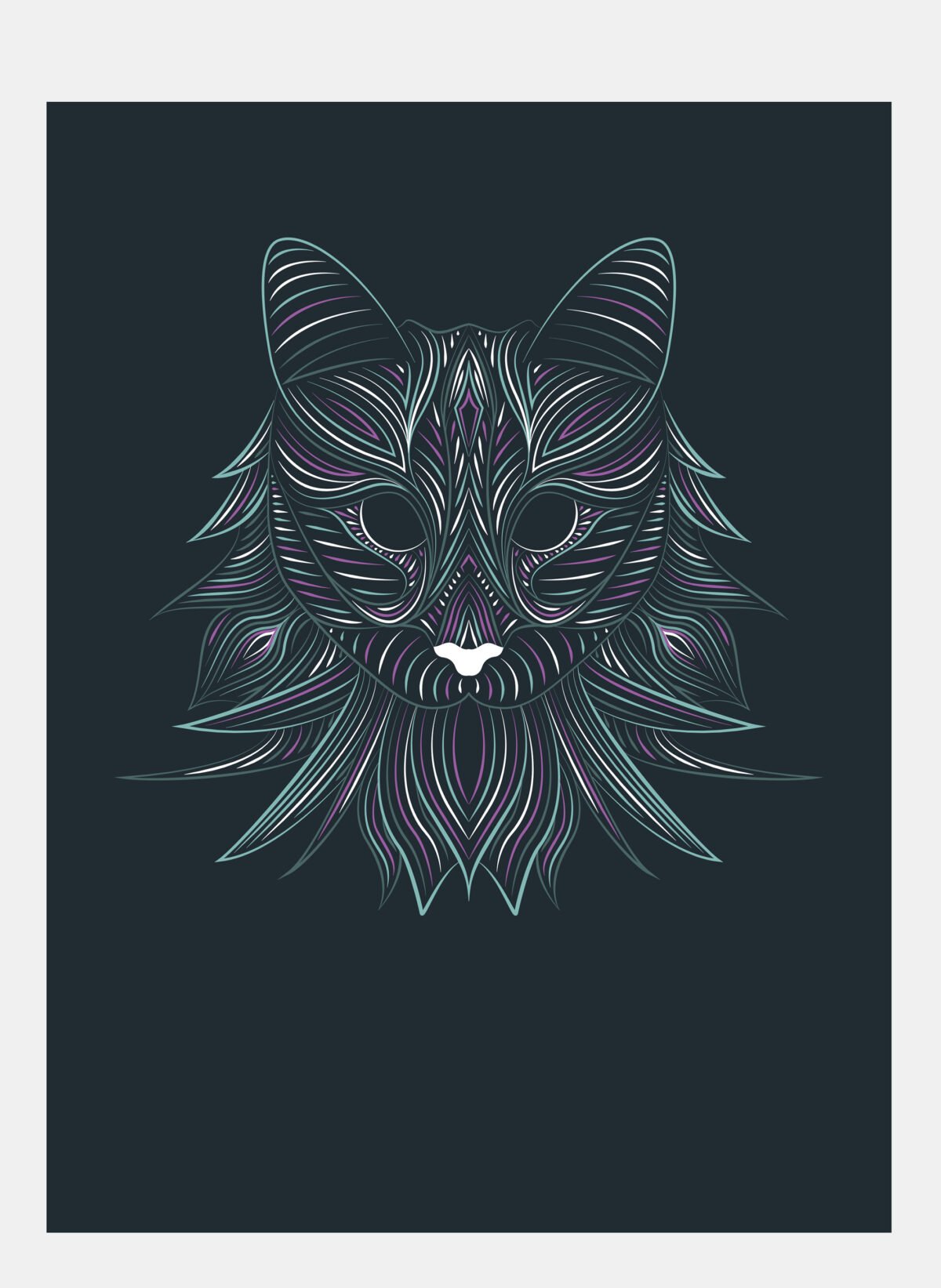 norwegian cat print